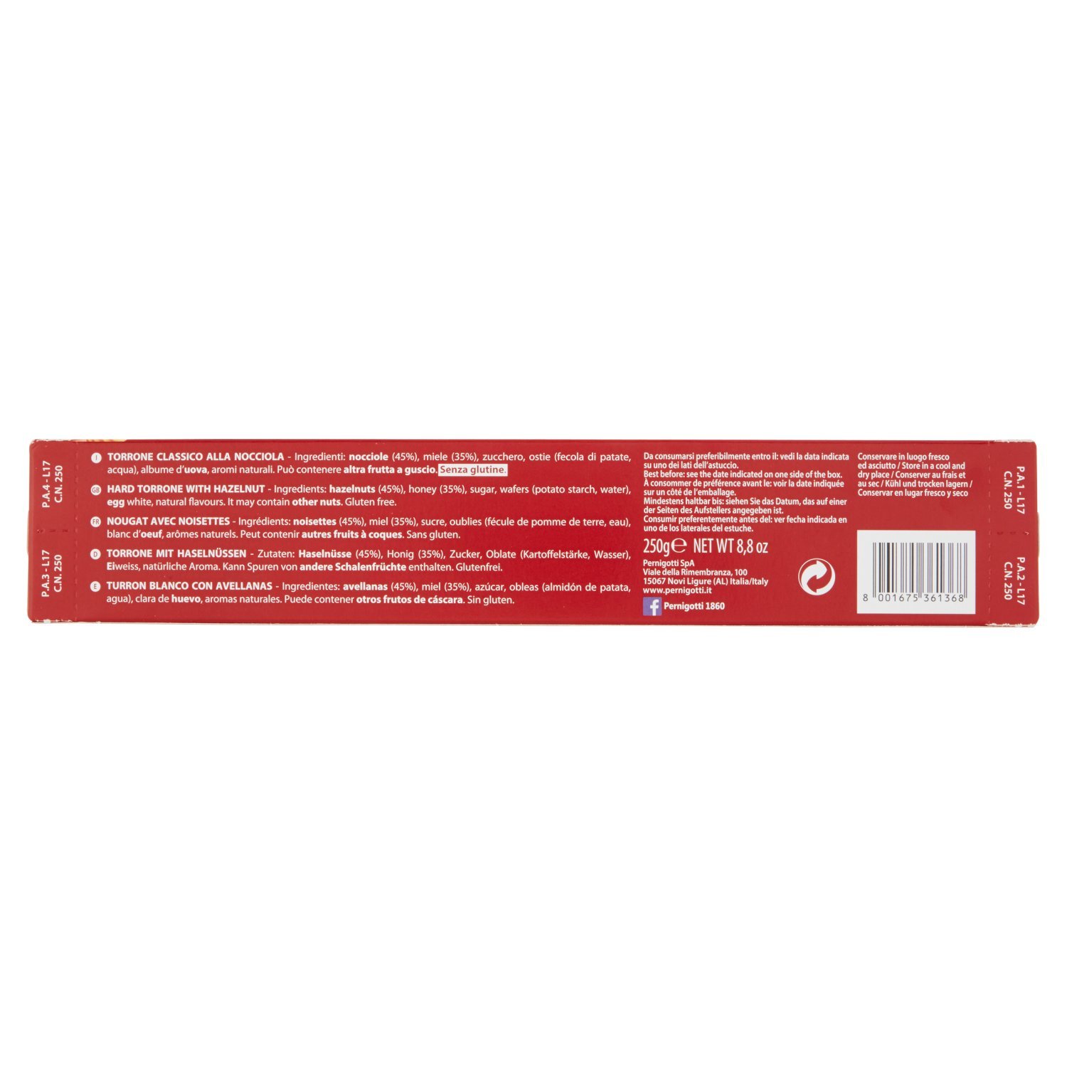 pernigotti-torrone-classico-alla-nocciola-con-miele-250-g image 3