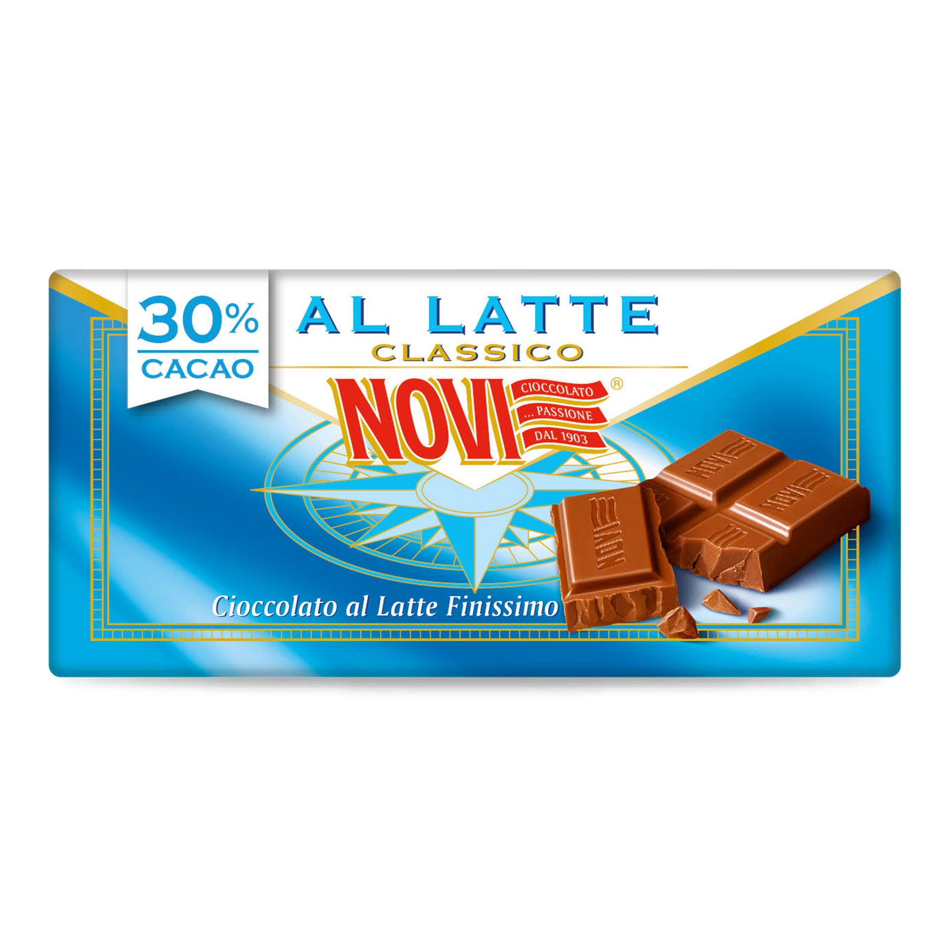 novi-tavoletta-al-latte-100g-cioccolato-finissimo-30-cacao image 1