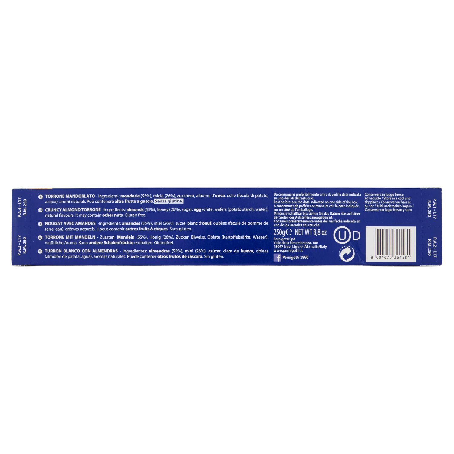 pernigotti-torrone-rustego-gold-mandorle-e-miele-250-g image 3