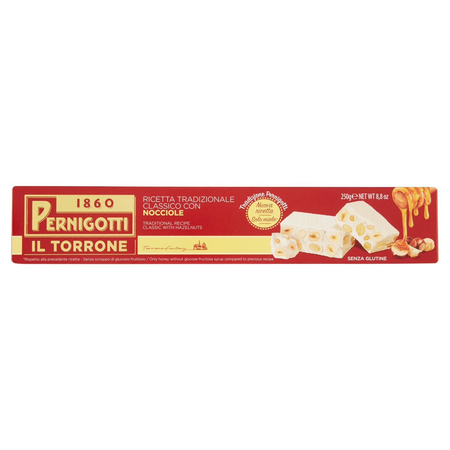 pernigotti-torrone-classico-alla-nocciola-con-miele-250-g image 1