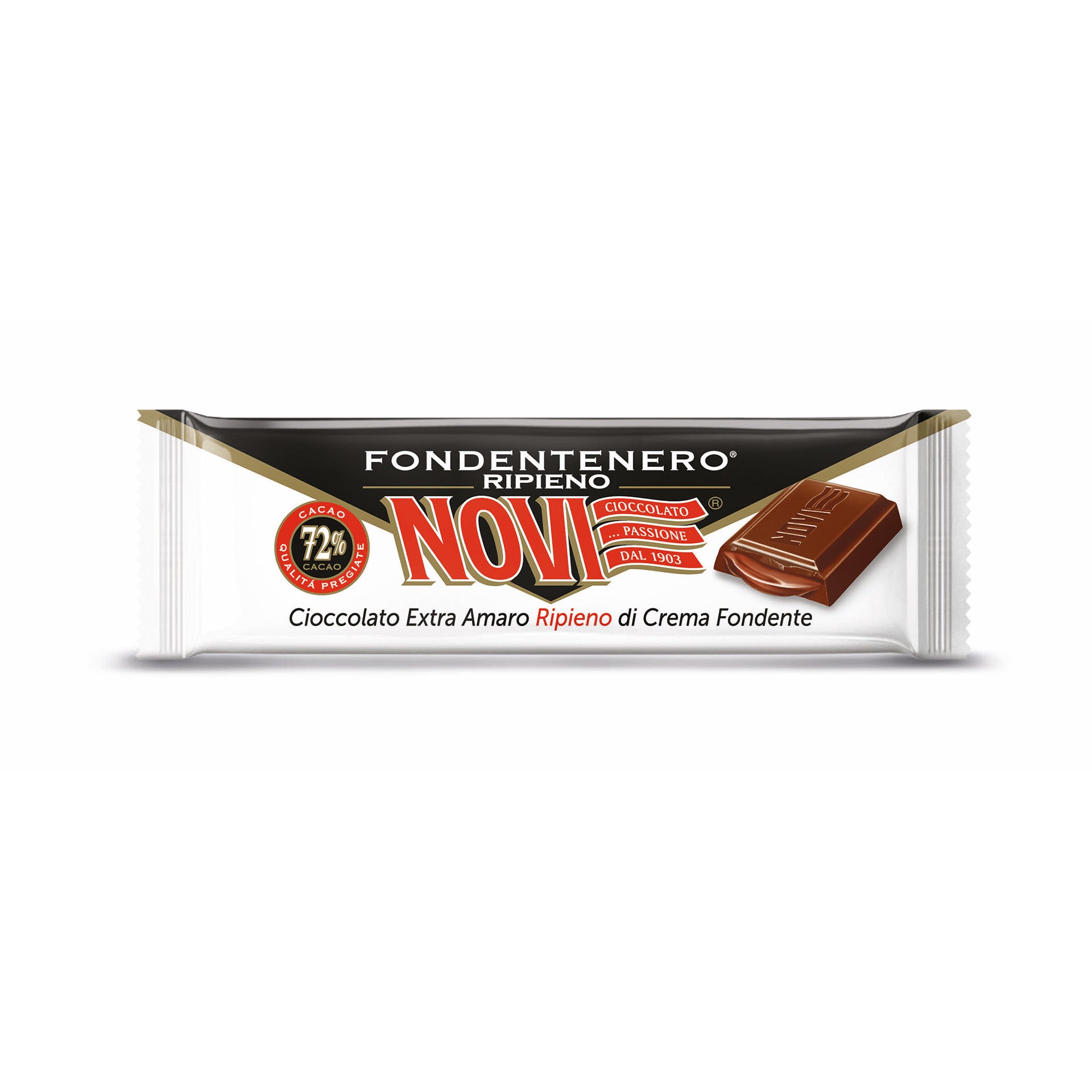 novi-fondentenero-ripieno-33g-barretta-cioccolato-fondente-72 image 1