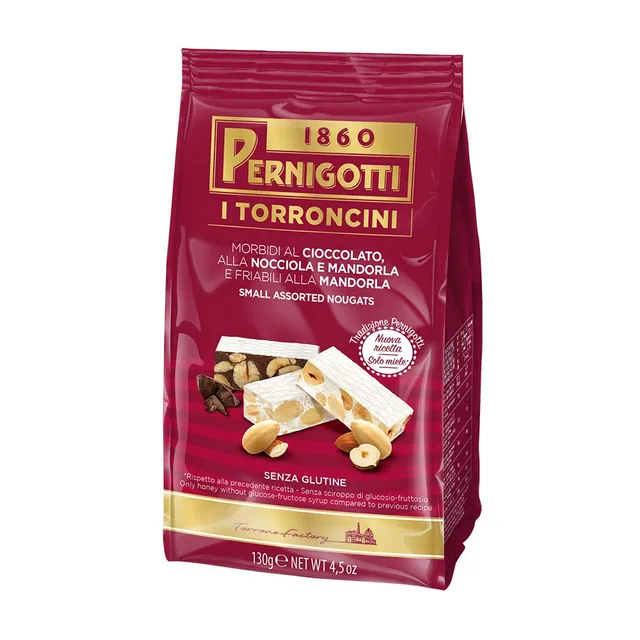 pernigotti-torroncini-assortiti-cioccolato-nocciola-mandorla-130g image 1