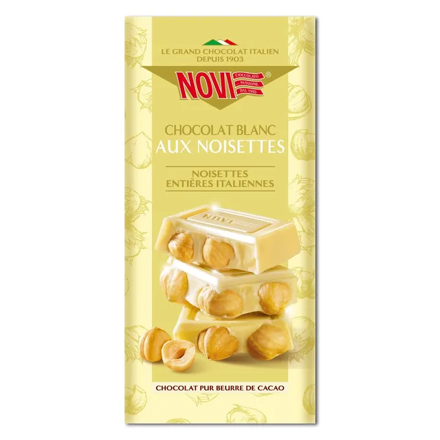 novi-nocciolato-cioccolato-bianco-con-nocciole-130g image 1
