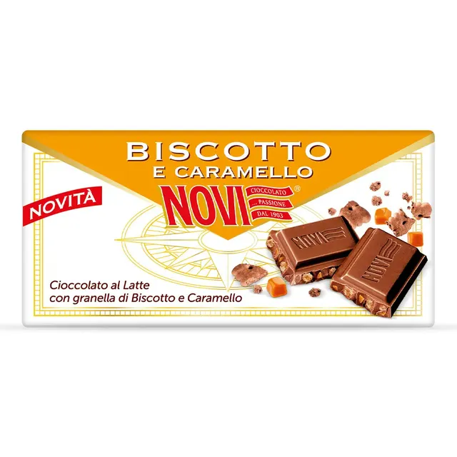 novi-tavoletta-al-latte-con-biscotto-e-caramello-100g image 1