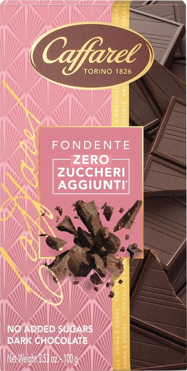caffarel-tavoletta-fondente-senza-zucchero-100g image 1