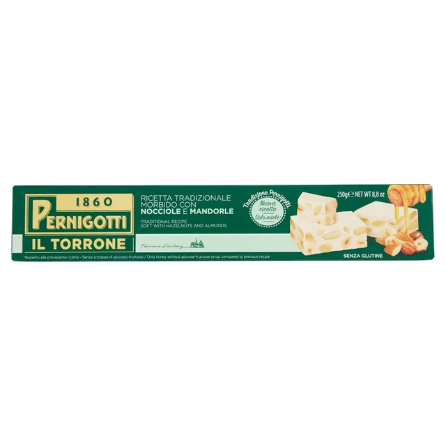 pernigotti-torrone-morbido-nocciola-e-mandorla-con-miele-250-g image 1