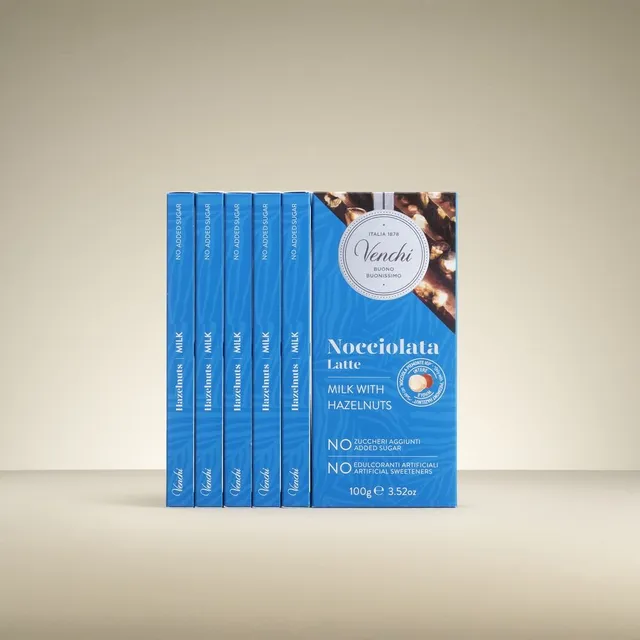 venchi-barretta-latte-e-nocciole-senza-zuccheri-aggiunti-bundle-6x100-g image 1