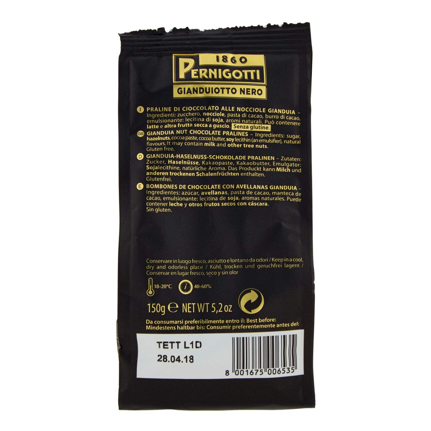 pernigotti-gianduiotto-nero-gianduia-fondente-praline-150g image 5