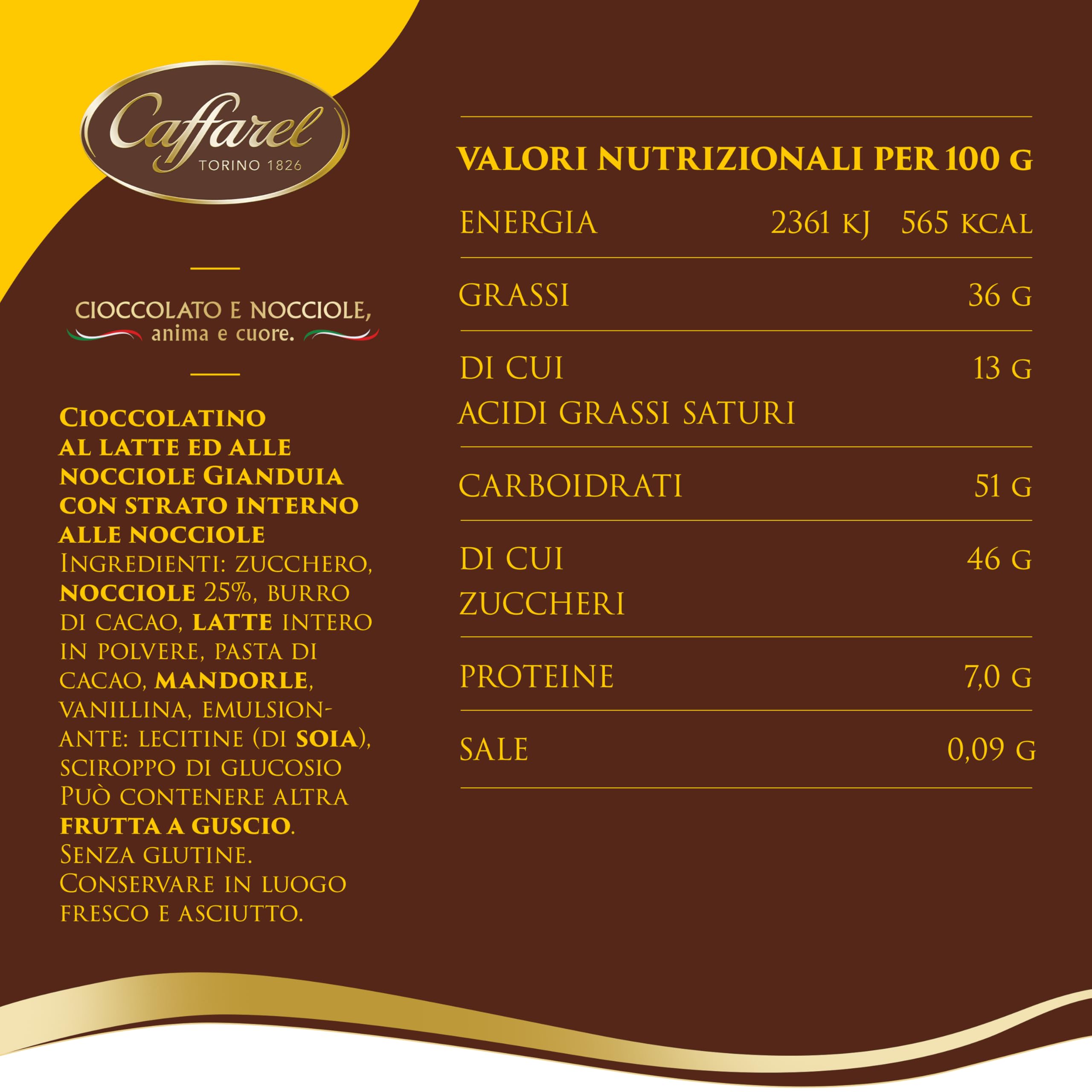 caffarel-cremino-3-strati-gianduia-e-nocciola-150g image 2