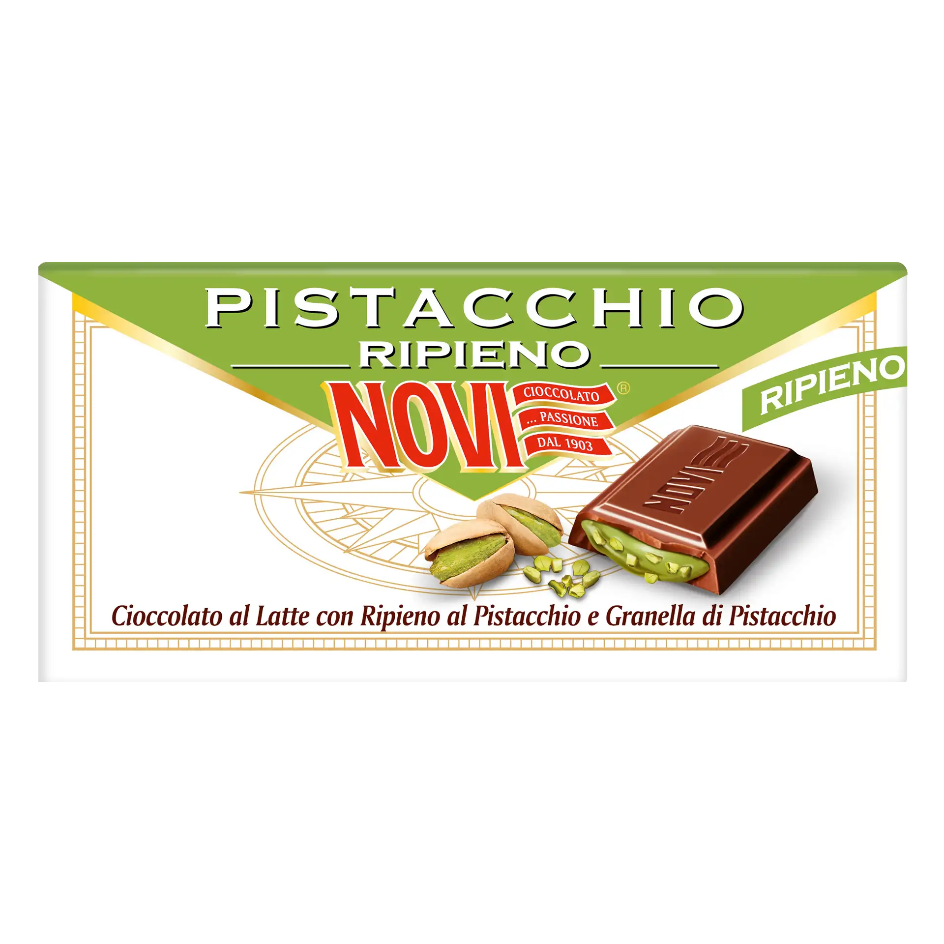 novi-tavoletta-latte-ripieno-pistacchio-105g-multistrato image 1