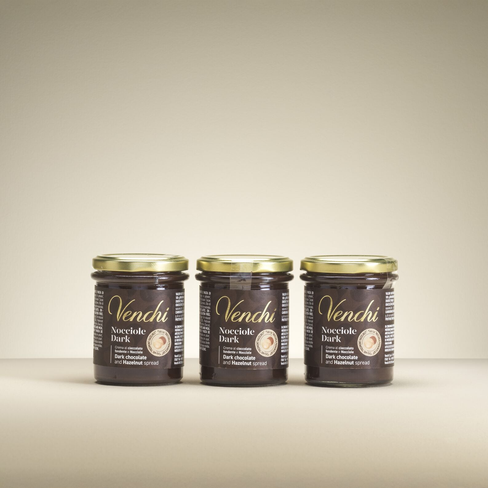 venchi-suprema-crema-spalmabile-fondente-e-nocciole-set-da-3-x-200-g image 1