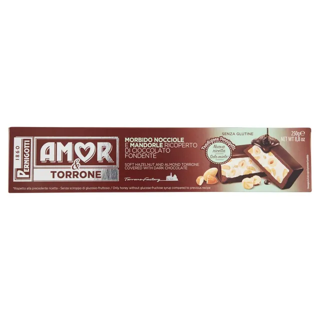 pernigotti-torrone-amor-morbido-ricoperto-cioccolato-fondente-250g image 1