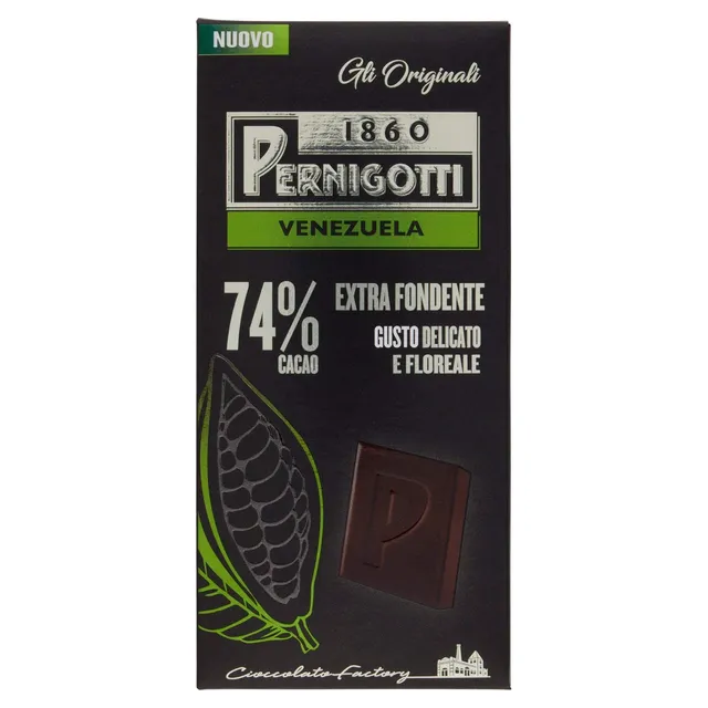 pernigotti-tavoletta-venezuela-cioccolato-extra-fondente-74-monorigine-90-g image 1