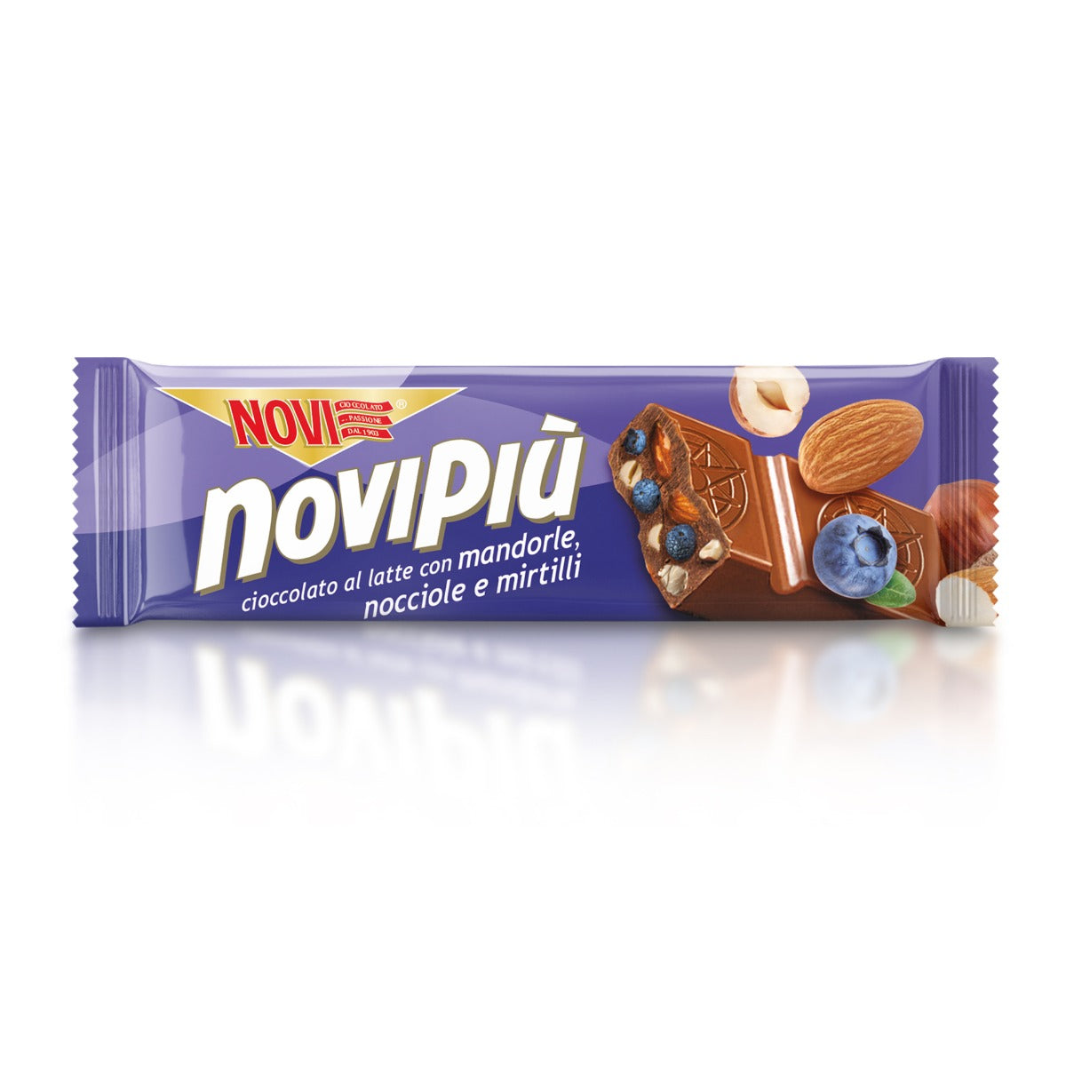 novi-novipi-nocciole-mandorle-e-mirtilli-snack-cioccolato-al-latte-28g image 1