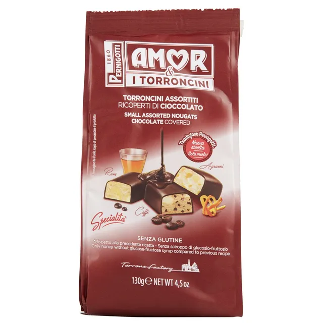 pernigotti-torroncini-assortiti-amor-specialit-ricoperti-cioccolato-130-gr image 1