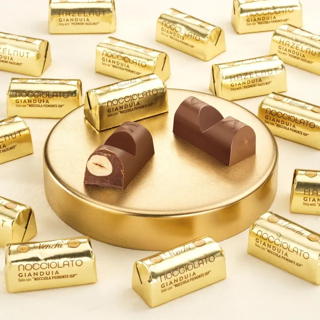 venchi-lingottino-gianduia-nocciolato-1-kg-nocciola-piemonte-igp image 1