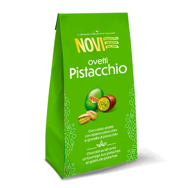 novi-ovetti-al-latte-ripieno-pistacchio-e-granella-160g image 1