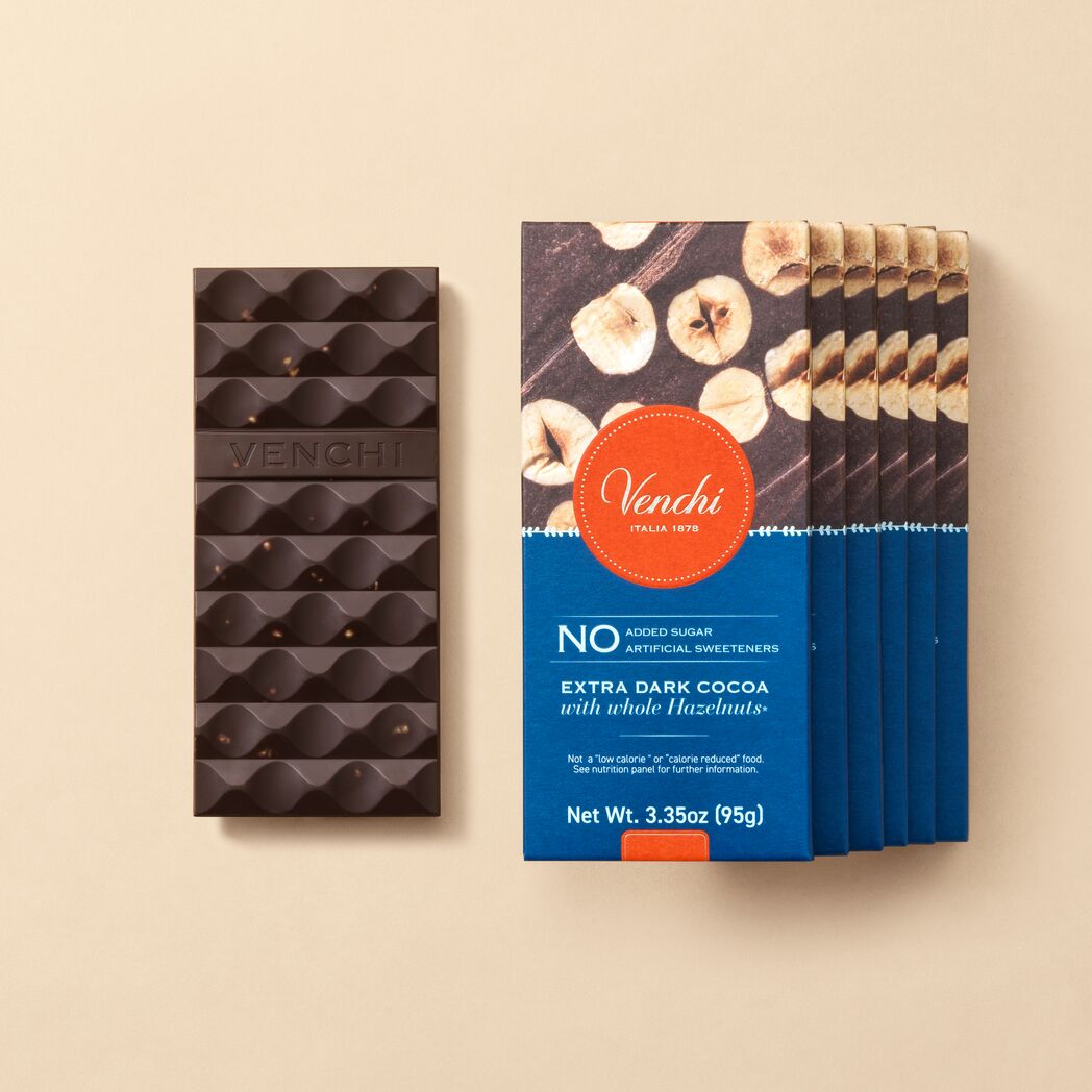 venchi-dark-hazelnut-no-sugar-added-bundle-6-barrette-fondenti-75 image 1