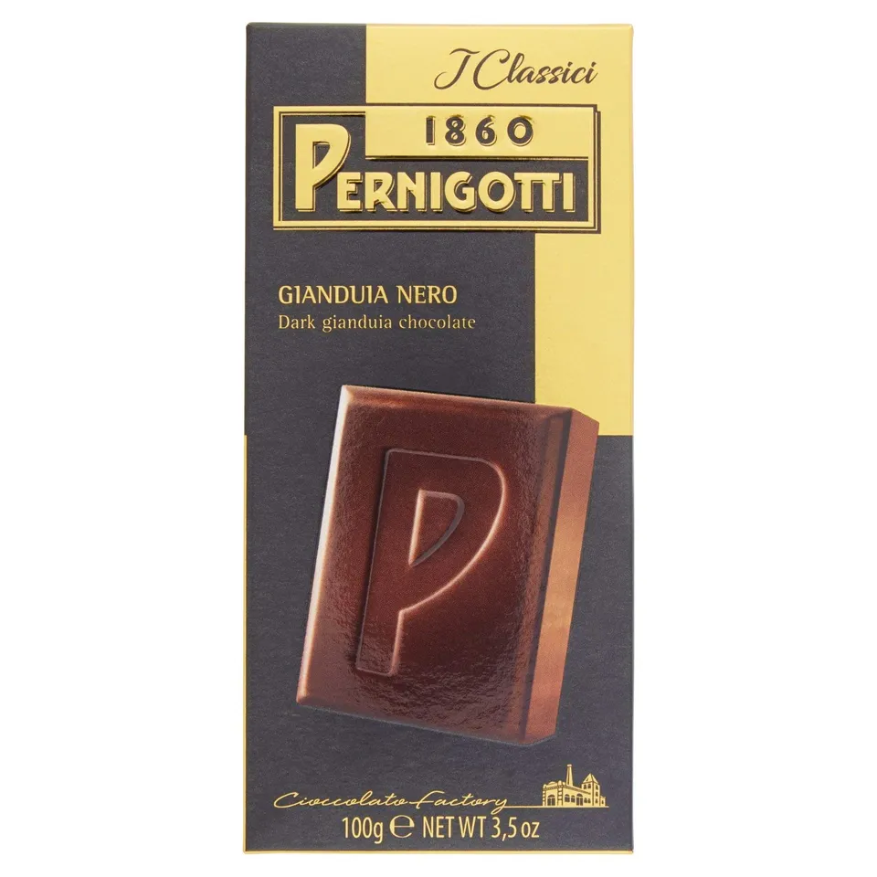 pernigotti-tavoletta-gianduia-nero-cioccolato-gianduia-fondente-100-g image 1