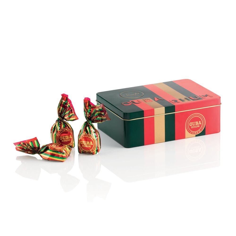 venchi-latta-regalo-cioccolatini-cuba-rum-140-g image 4
