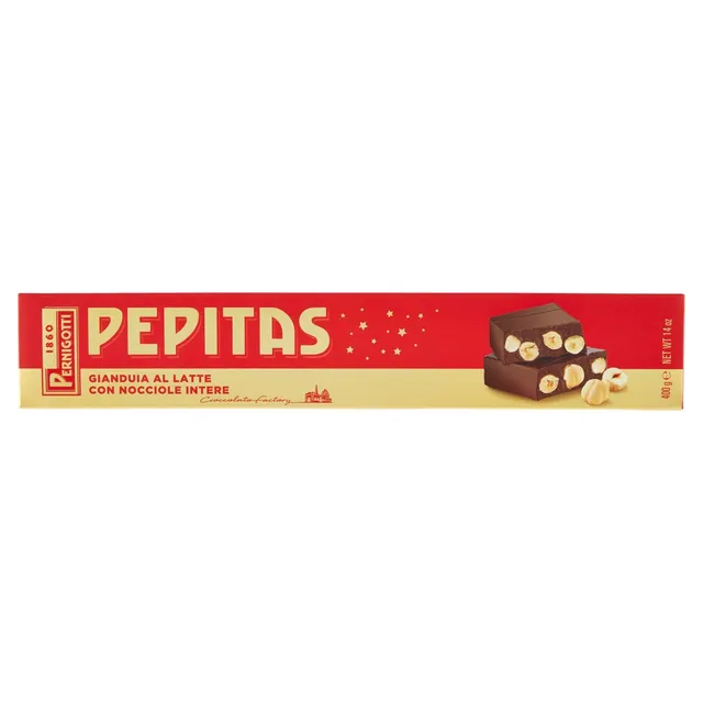 pernigotti-pepitas-classico-torrone-gianduia-latte-nocciole-400-g image 1