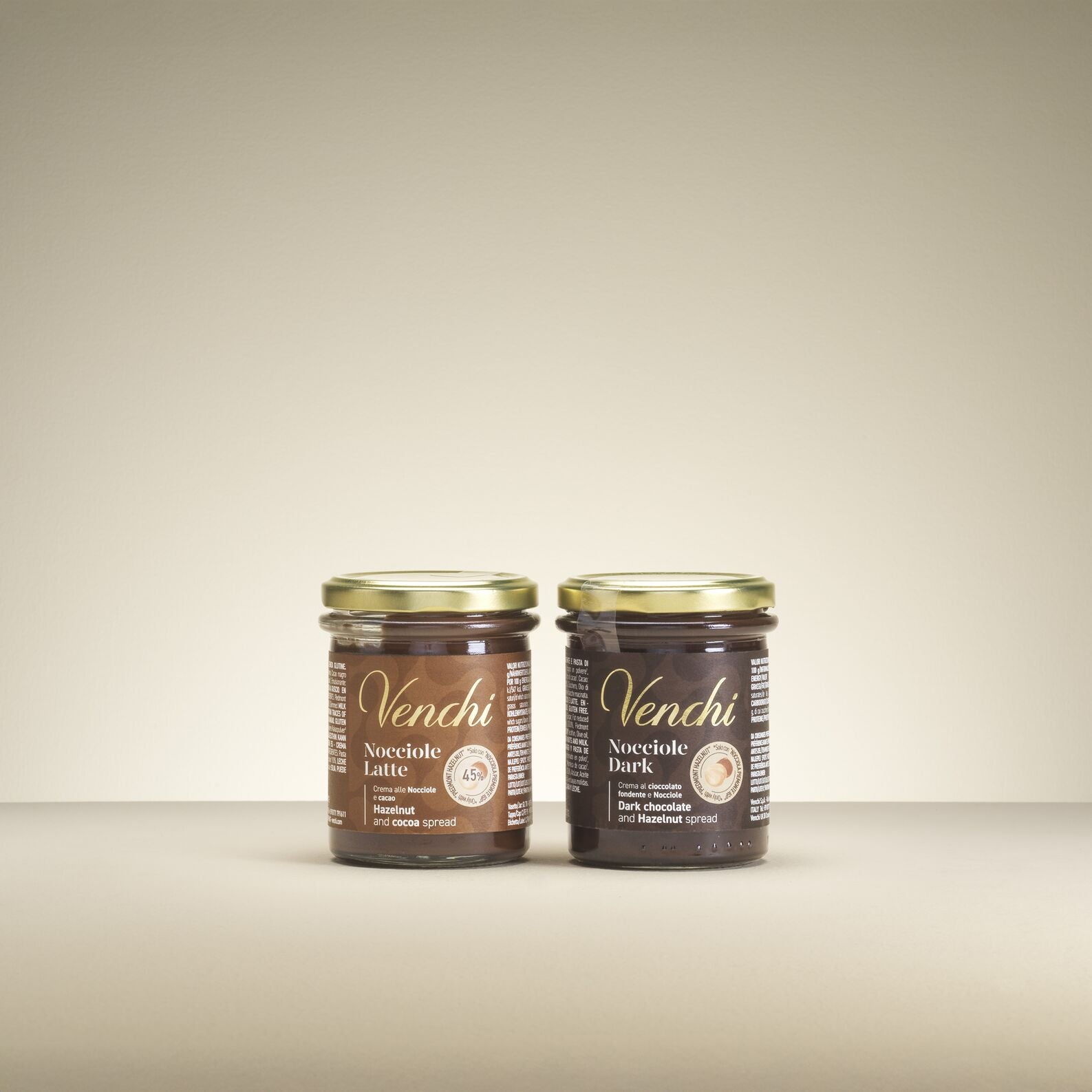 venchi-creme-spalmabili-latte-e-fondente-set-da-2-x-200-g-400-g image 1