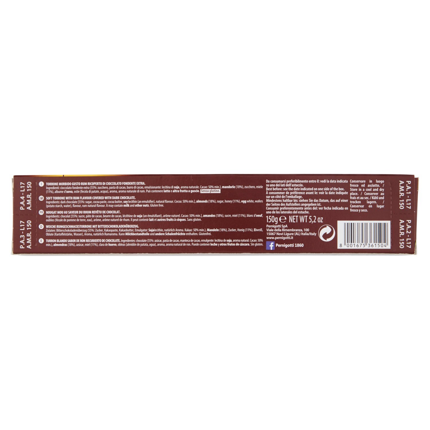 pernigotti-torrone-amor-rum-fondente-extra-150-gr image 3