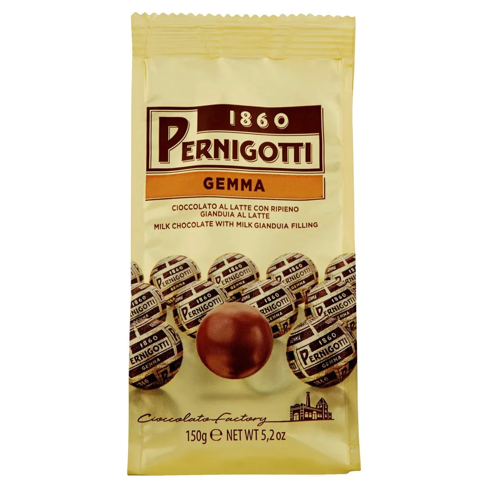 pernigotti-praline-gemma-classica-cioccolato-al-latte-con-gianduia-150-g image 1