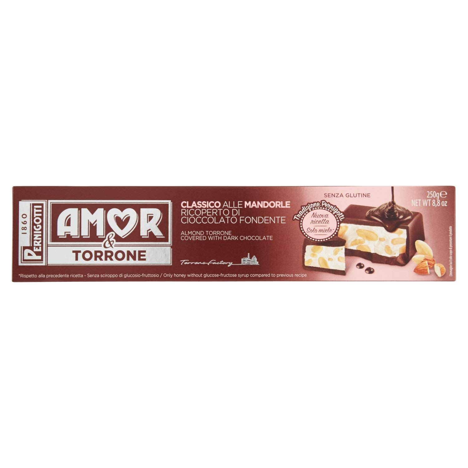 pernigotti-torrone-amor-classico-ricoperto-fondente-extra-250g image 1