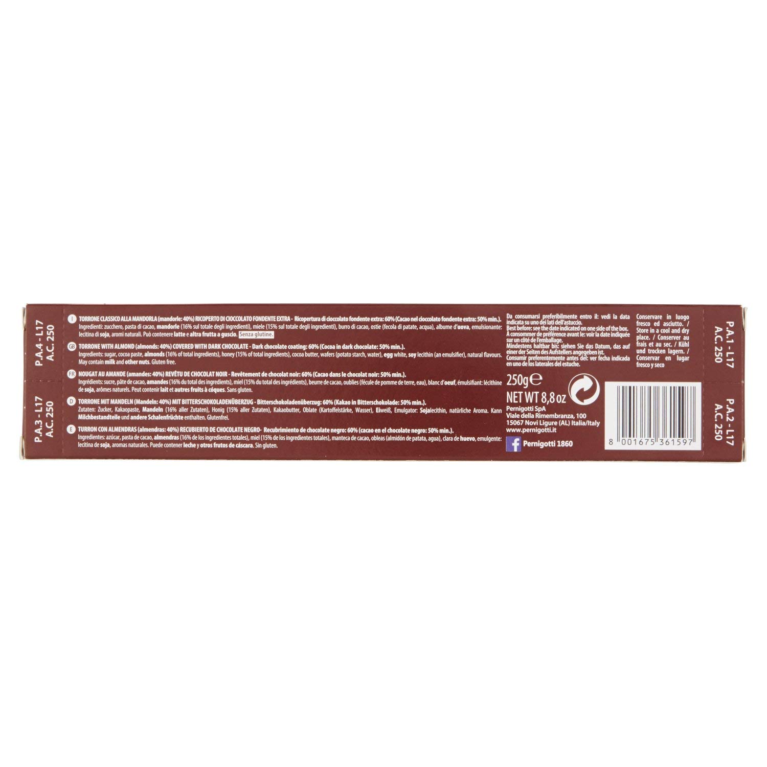 pernigotti-torrone-amor-classico-ricoperto-fondente-extra-250g image 3