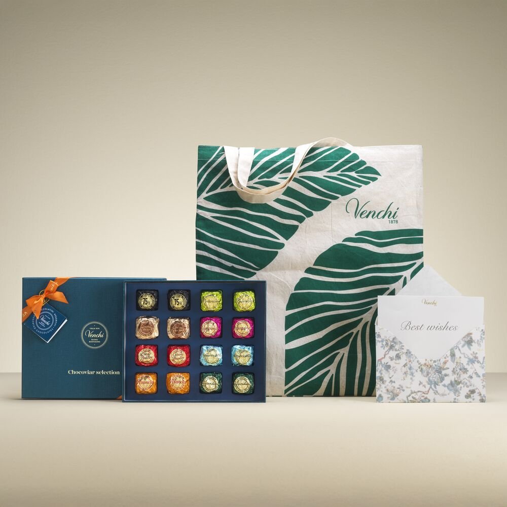 venchi-chocoviar-set-regalo-con-shopper-e-biglietto-316-g image 1