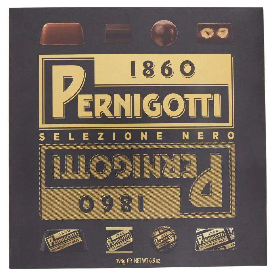 pernigotti-selezione-nero-scatola-regalo-gianduia-fondente-198-gr image 1