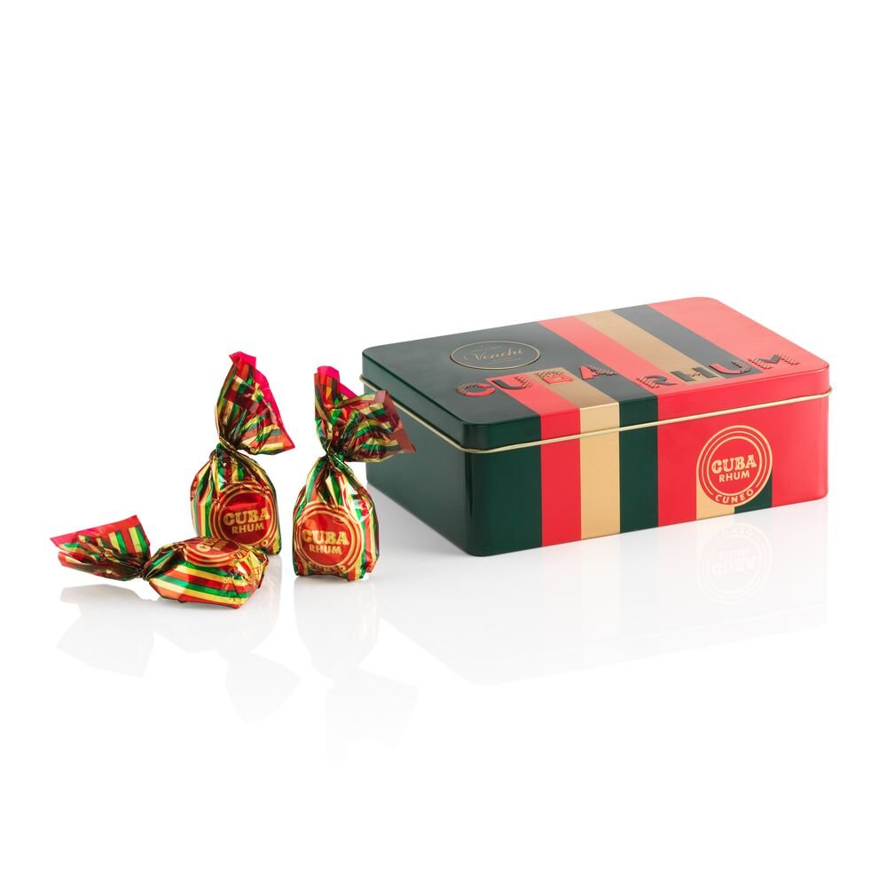 venchi-latta-regalo-cioccolatini-cuba-rum-140-g image 3