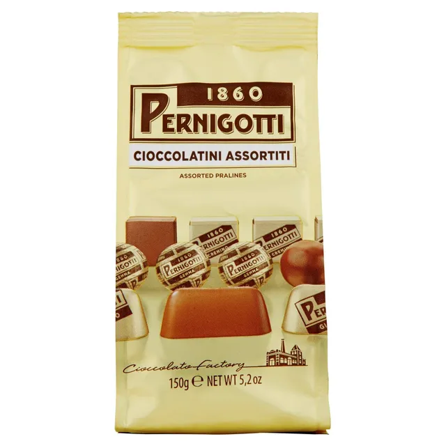 pernigotti-praline-assortite-gianduiotto-cremino-gemma-150g image 1