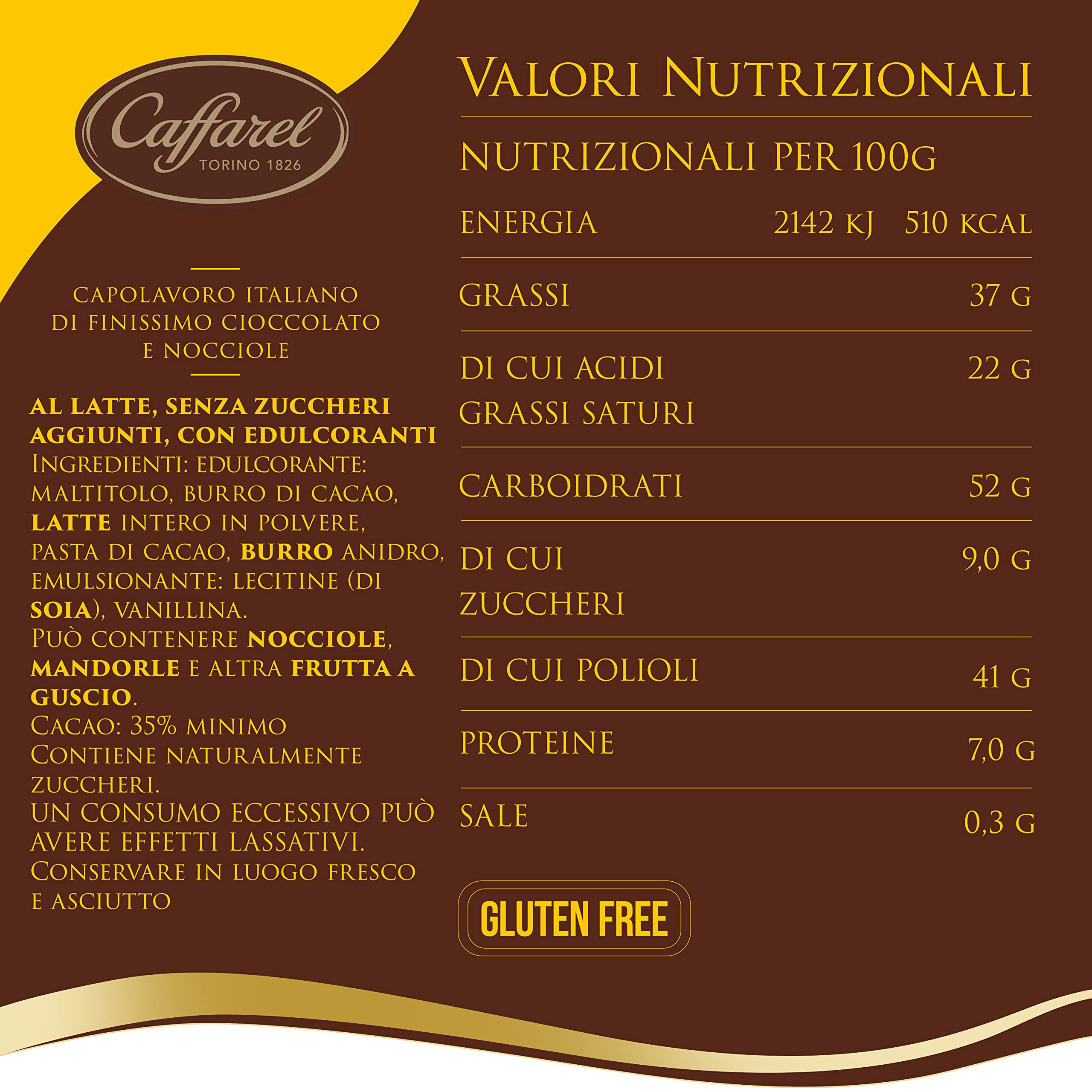 caffarel-tavoletta-al-latte-senza-zucchero-100g image 8