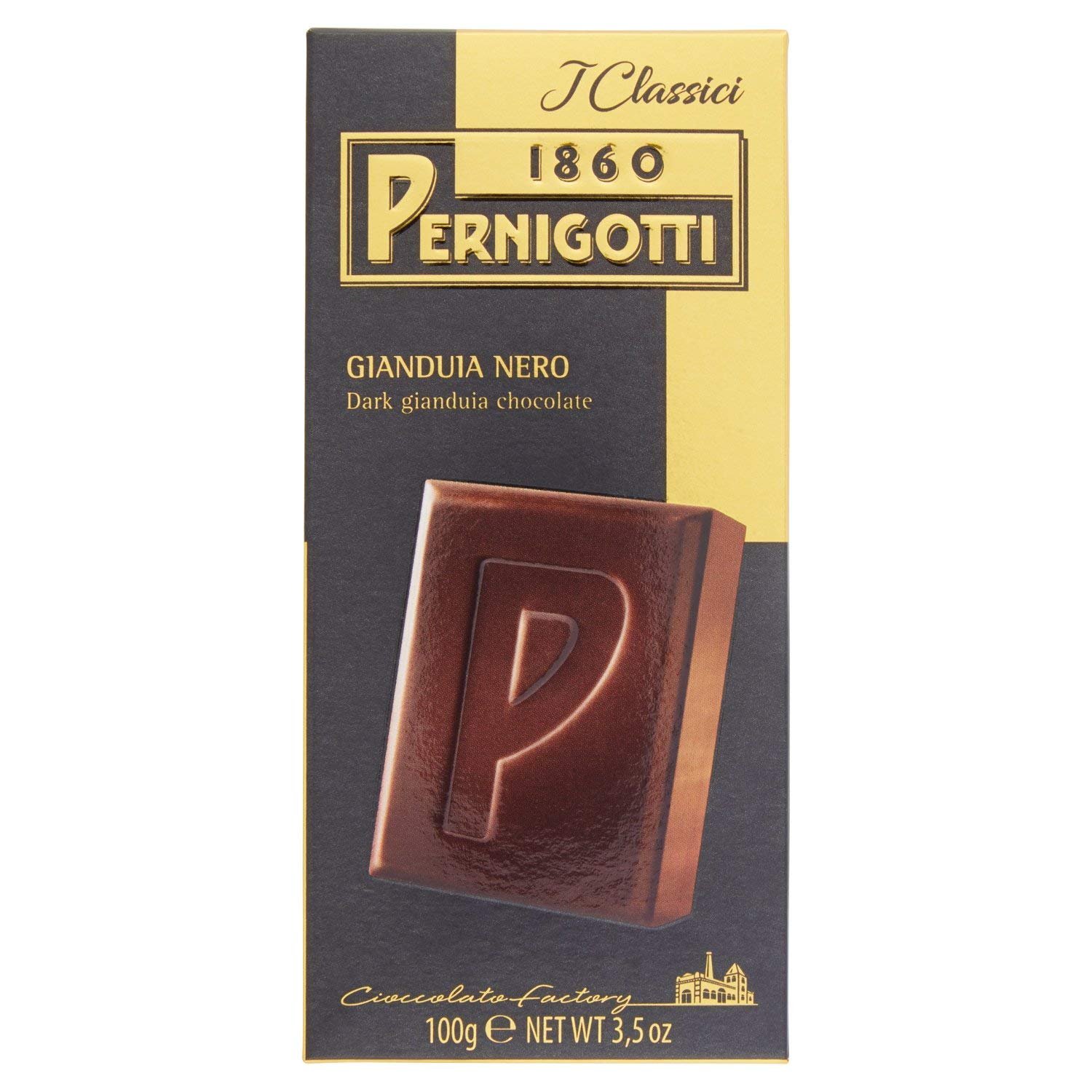 pernigotti-tavoletta-gianduia-nero-cioccolato-gianduia-fondente-100-g image 1