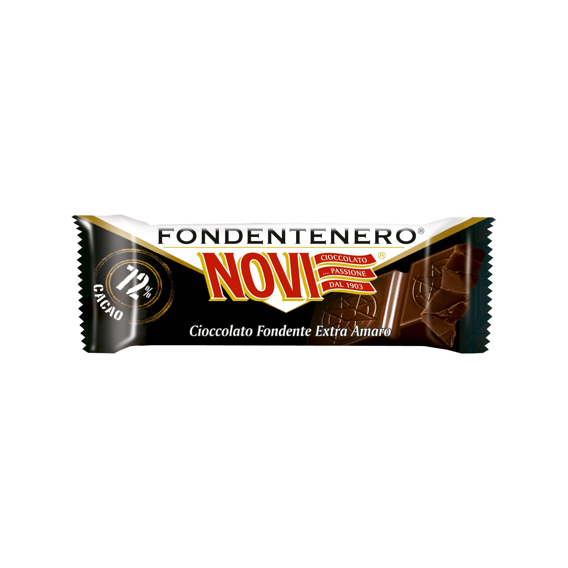 novi-fondentenero-barretta-fondente-72-cacao-25g image 1