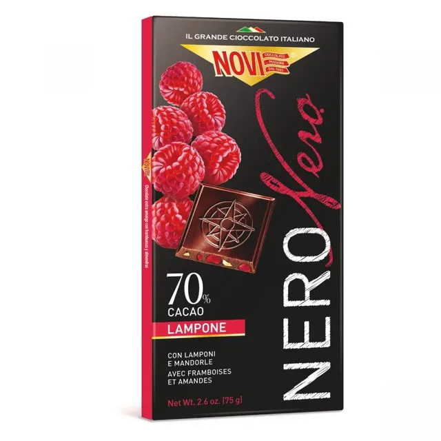 novi-nero-nero-lamponi-e-mandorle-tavoletta-75g image 1
