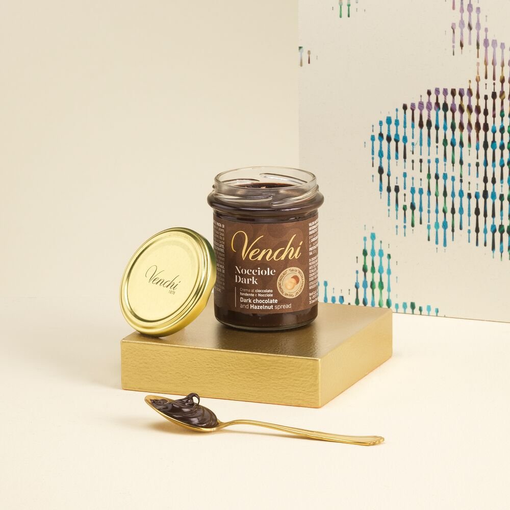 venchi-crema-spalmabile-fondente-e-nocciole-200-g image 1