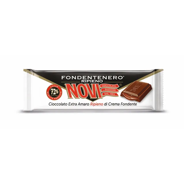 novi-fondentenero-ripieno-33g-barretta-cioccolato-fondente-72 image 1