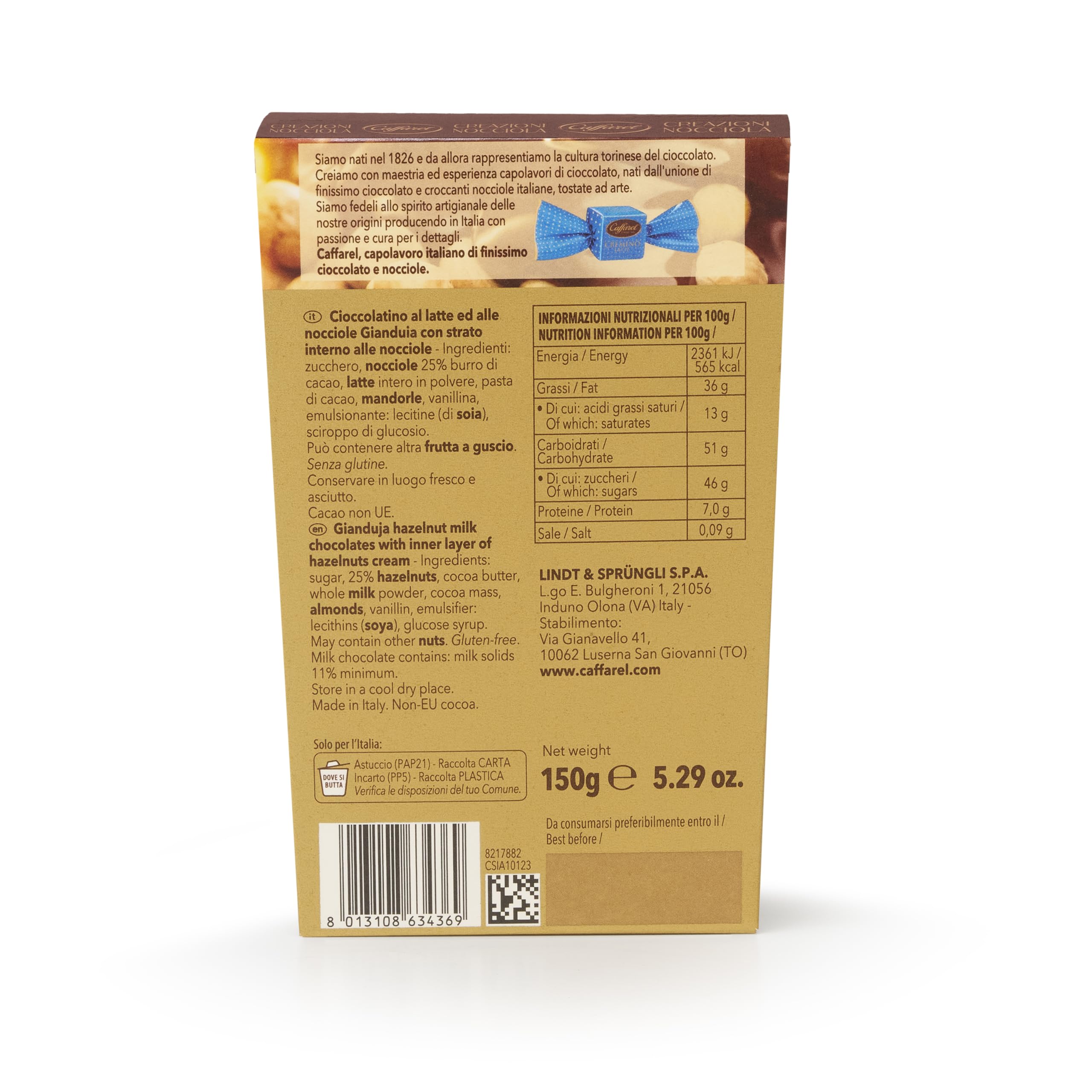 caffarel-cremino-3-strati-gianduia-e-nocciola-150g image 3