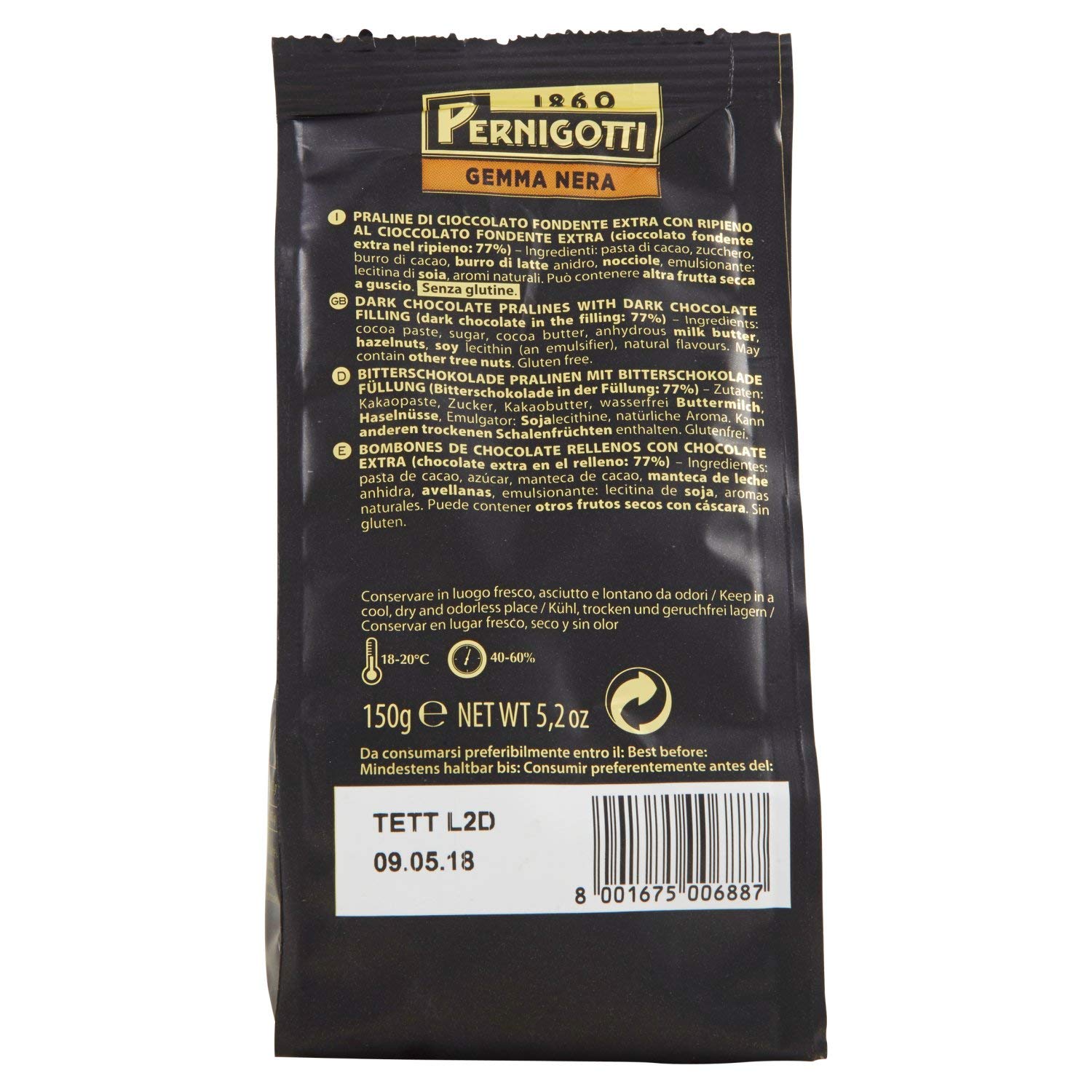 pernigotti-gemma-nera-praline-cioccolato-fondente-extra-70-150-g image 3