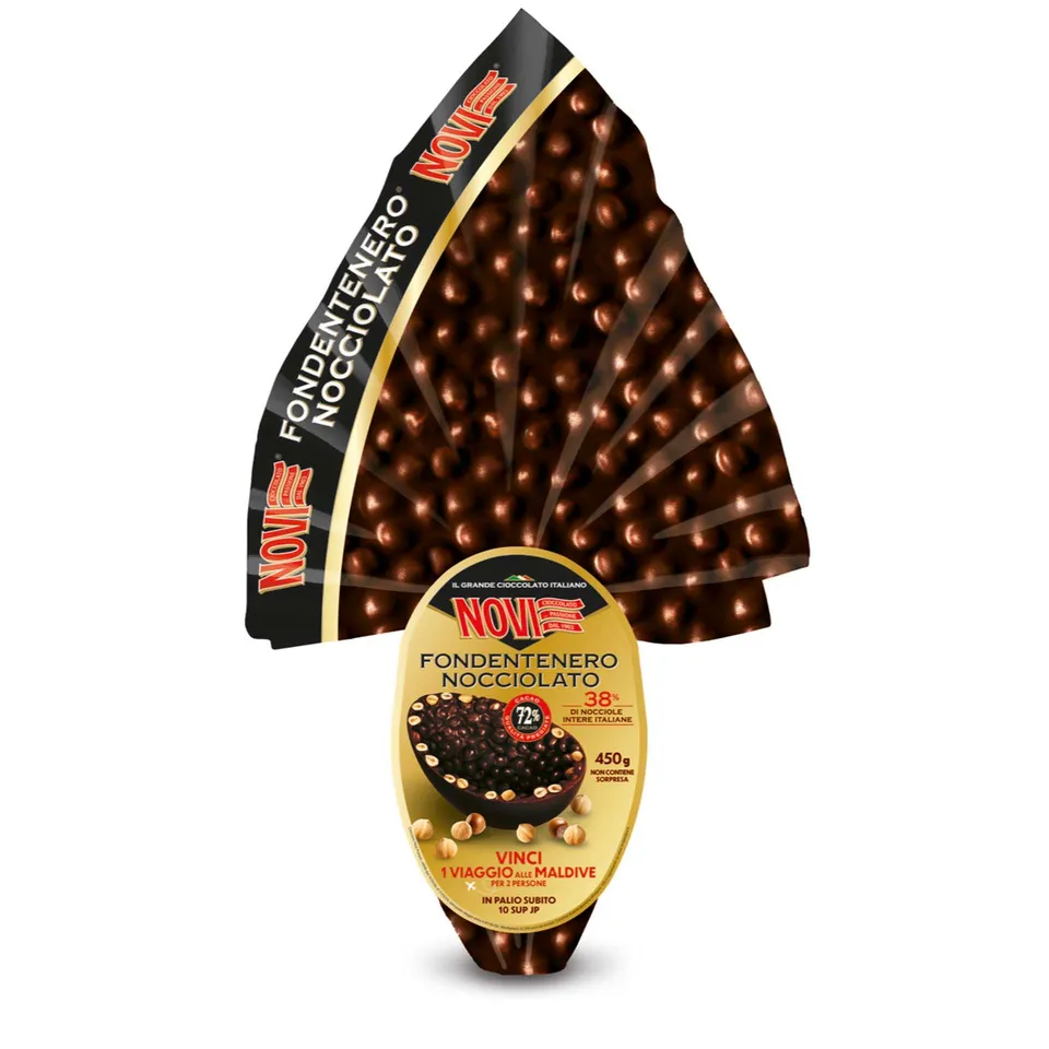 novi-fondentenero-uovo-di-pasqua-nocciolato-con-nocciole-intere-450g image 1