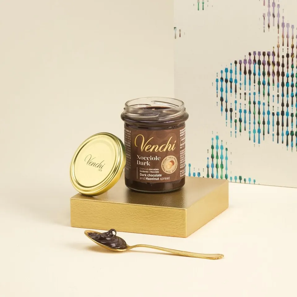 venchi-crema-spalmabile-fondente-e-nocciole-200-g image 1