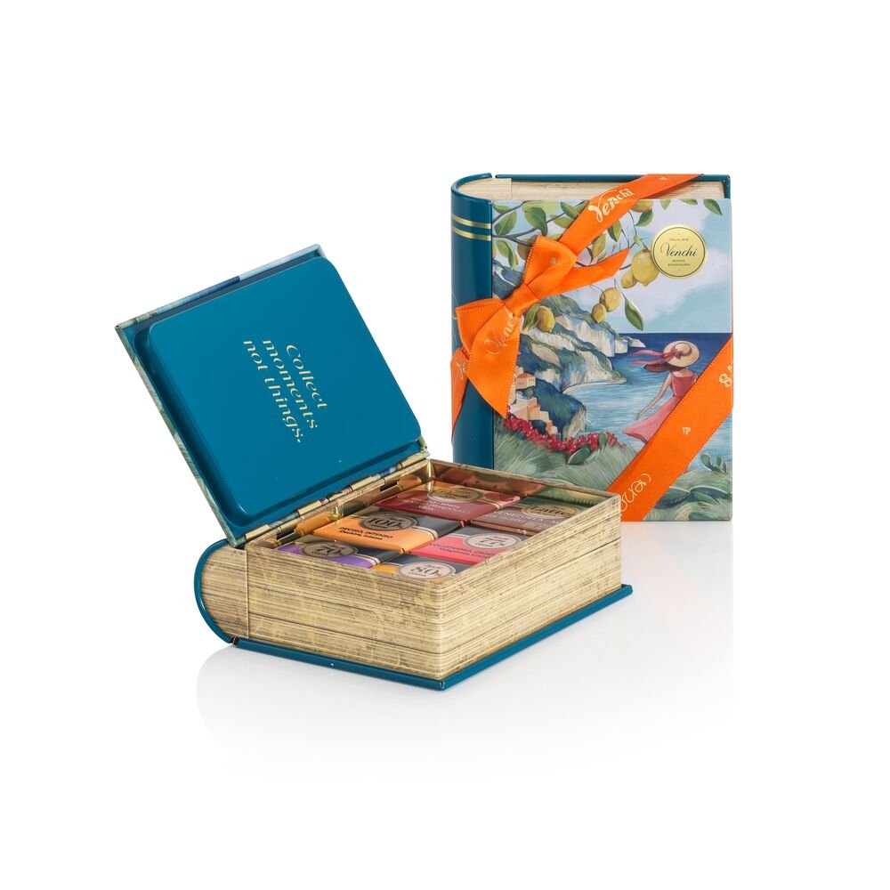 venchi-mini-libro-italia-scatola-latta-con-cioccolatini-granblend-127-g image 2