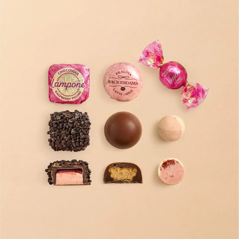venchi-set-degustazione-cioccolatini-in-rosa-295-g image 1