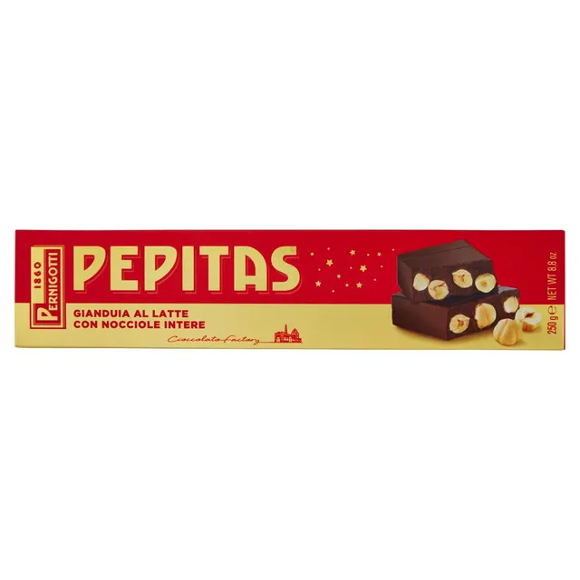 pernigotti-pepitas-classico-torrone-gianduia-latte-nocciole-250-g image 1