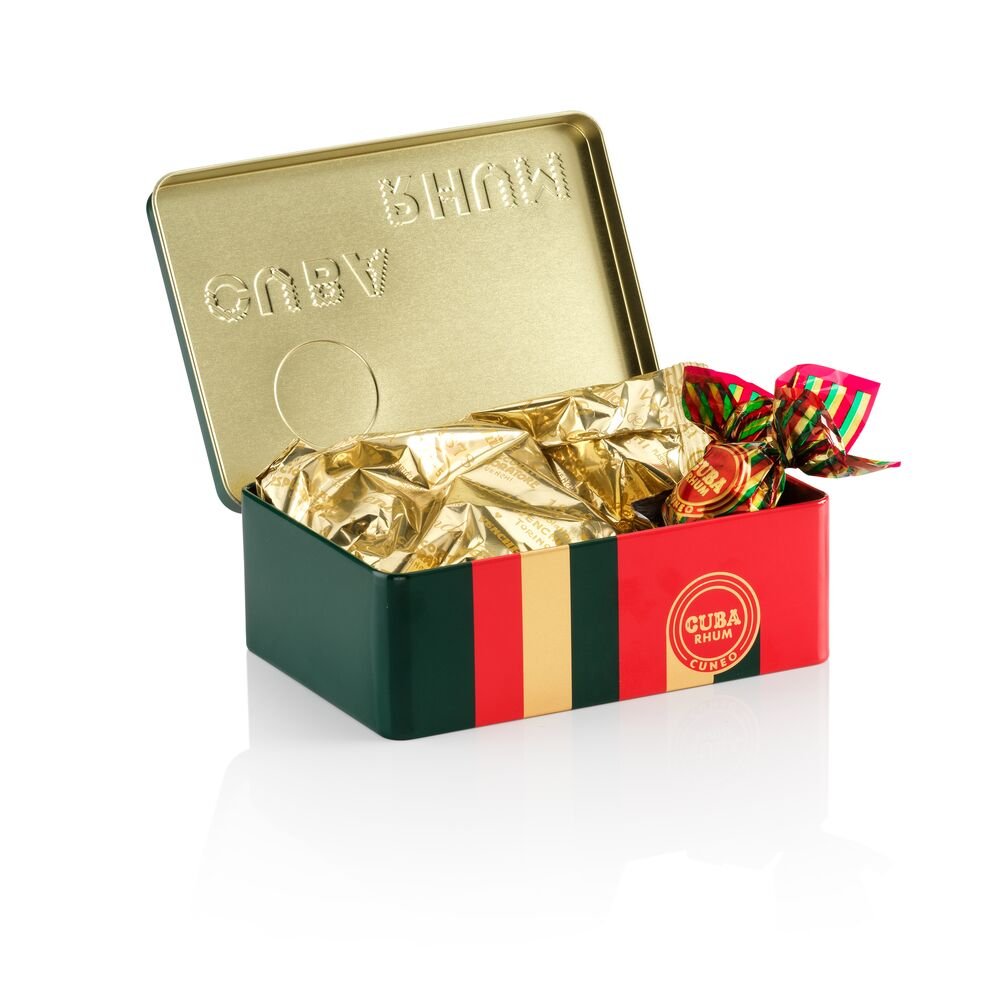 venchi-latta-regalo-cioccolatini-cuba-rum-140-g image 2