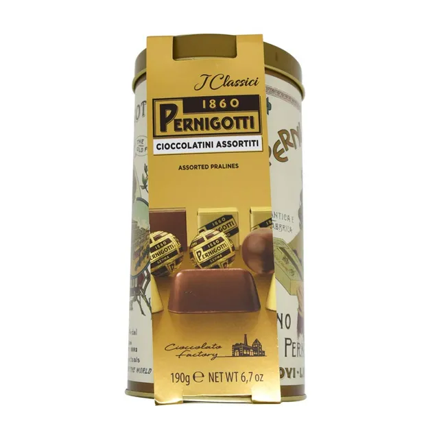 pernigotti-latta-vintage-gianduiotti-cremini-e-gemme-gianduia-8-x-190g-1-52-kg image 1