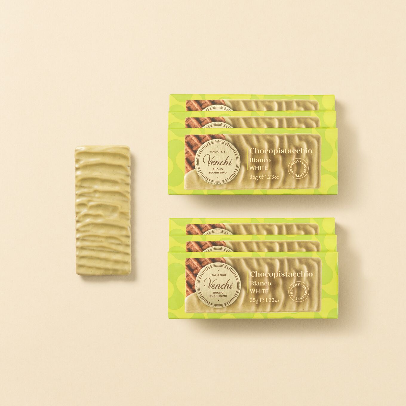 venchi-snack-chocobiscuit-pistacchio-set-da-6-210-g-senza-glutine image 1